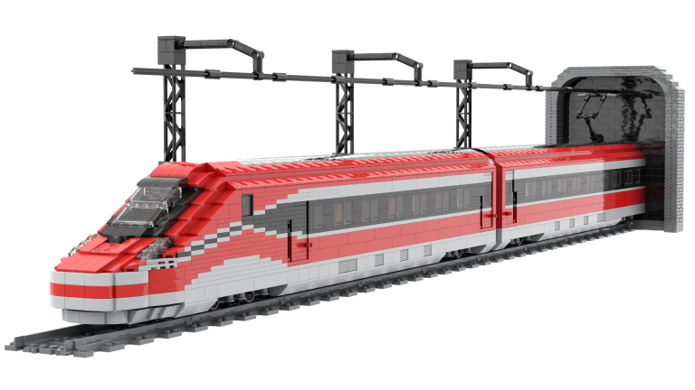 MOC High-speed trains Lego