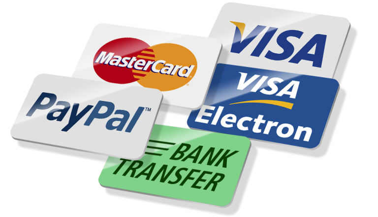 You can pay by PayPal and Bank Transfer